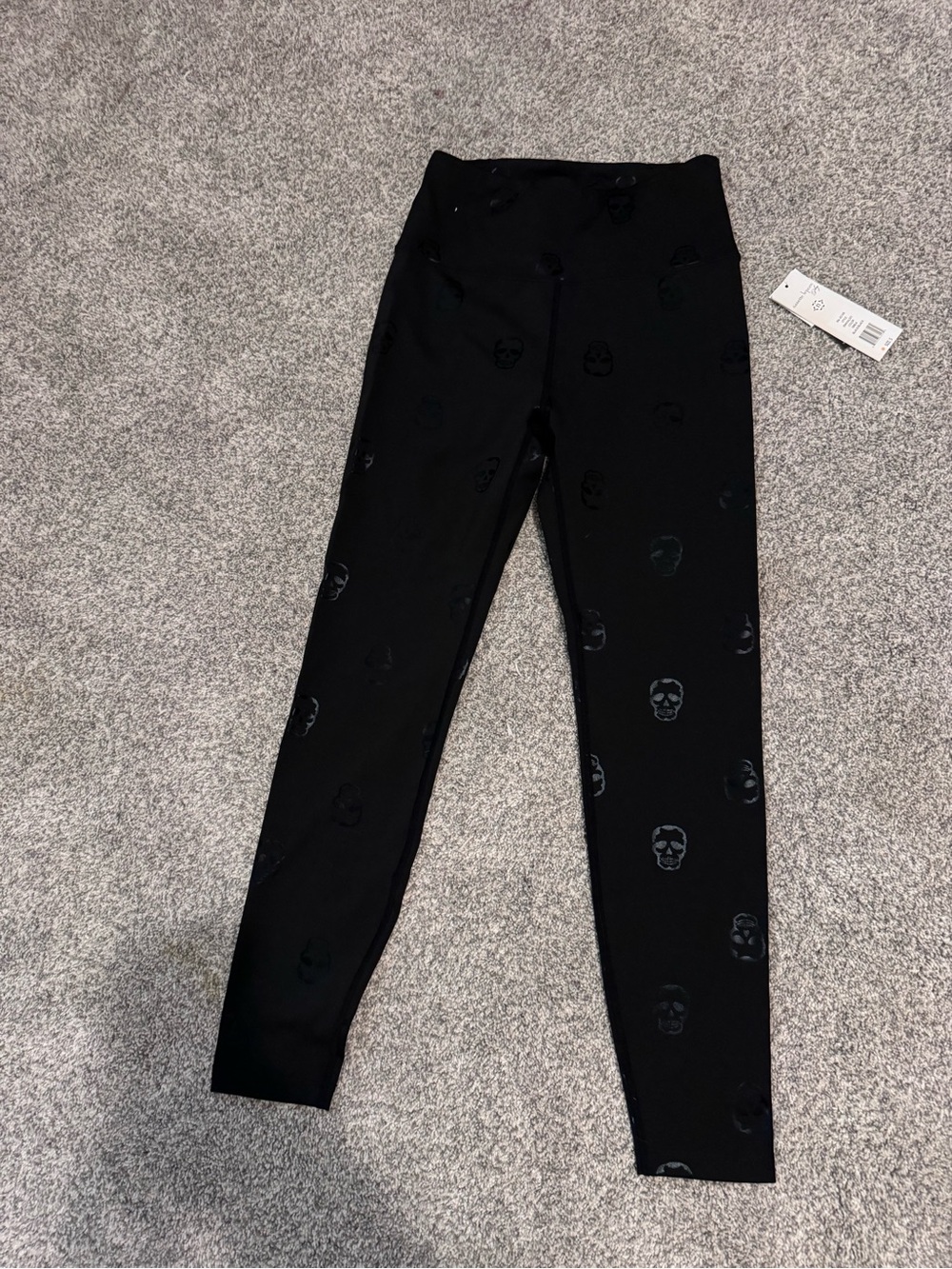 Nanette Lepore Black Skull-Print Leggings
